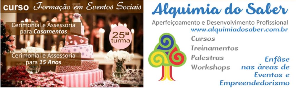 Curso Formação em Eventos Sociais - Casamento e 15 anos