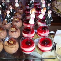 MINI SOBREMESAS EM PETIT VERRE