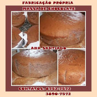 Massa de pão de ló de chocolate