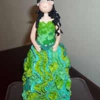 15 Anos (Topo de Bolo Personalizado) em Biscuit