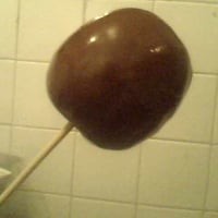 Maçã do amor de chocolate!!