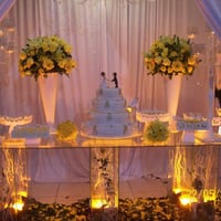 Decoração com iluminação cênica