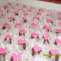 mini trufas com coração