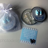Latinha Mint to Be com mini-terço e sapatinho
