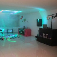 dj, som, fumaça, iluminação