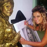 Boneca de Corda - Retrato desenhado