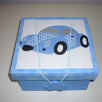 Porta-treco fusca azul