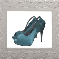 Sapato de Noiva Azul Tiffany