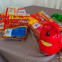 Utilização de Equipamentos próprios como infladores de balões