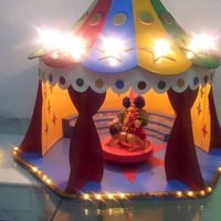 Decoração de circo para festa de 15 anos.