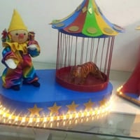 Decoração de circo para festa de 15 anos.
