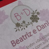 Convite "Come Together".
Papel Offset 240g, impressão laser, fechamento com papel 180g, r