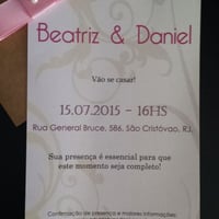 Convite "Obla di Obla da".
Papel Offset 240g, impressão laser, fechamento com papel Kraft