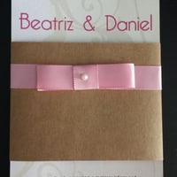 Convite "Obla di Obla da".
Papel Offset 240g, impressão laser, fechamento com papel Kraft