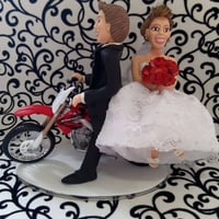 noivos na moto.