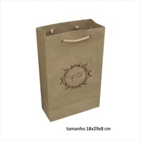 Sacola kraft com monograma
