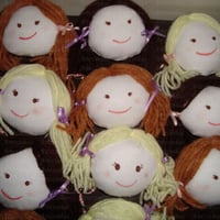 Chaveirinhos de bonecas de pano