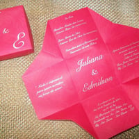 Convite de casamento caixa