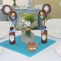 Batizado e Aniversário Azul e Branco
