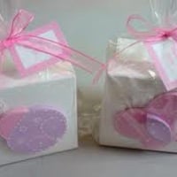 Caixinhas com aplique de mdf