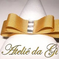 Porta-guardanapos de fita gorgurão