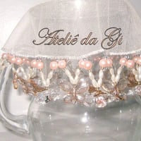 Cobre jarra em pedraria