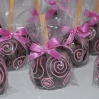 maçã de chocolate