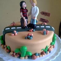 Bolo de malas prontas