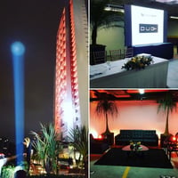 Palestra com painel LED, Sky Walker, Iluminação de fachada e decorativa.