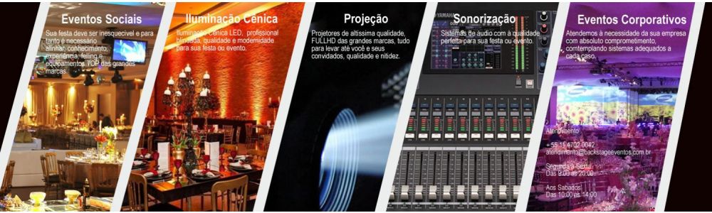 Backstage Eventos Produção de Eventos, DJ e Locação