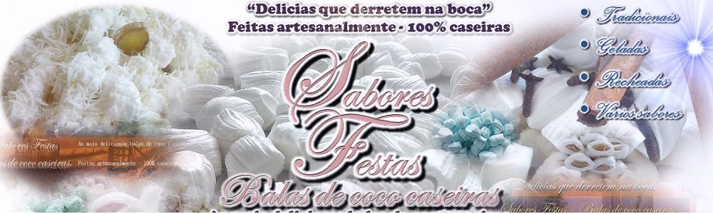 Balas de coco caseiras - Sabores Festas