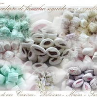 Balas de coco caseiras recheadas