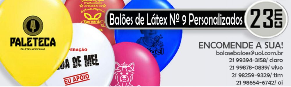 Bolas de Vinil Personalizadas e Bexigas/ Balões de Látex personalizados