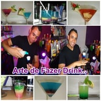levando os drink de diversas cores ao seu evento