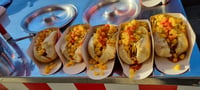 churros, cachorro quente, mini-pizza, pastel, açai, crepe, sorvete, pipoca, algodão doce