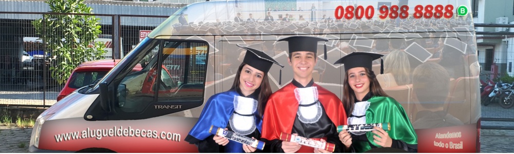 Aluguel de becas com canudo grátis