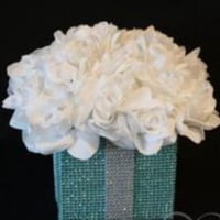 Vasos decorados com strass
