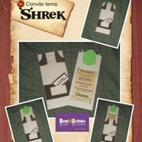 Convite Infantil - Tema Shrek