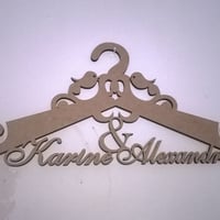 MDF - CABIDE - NOMES - PLACAS EM MDF - QUADRO VAZADO -