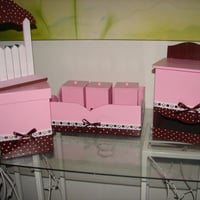 kit bb marron e rosa