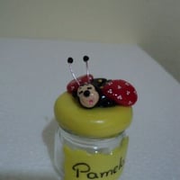 lembrancinha potinho com joaninha