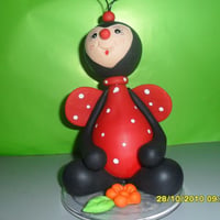 Topo de bolo de joaninha
