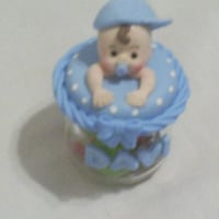 mini potinho com bebê na tampa