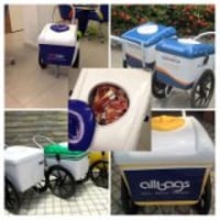 Carrinhos personalizados para ações empresariais
