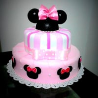 Aluguel de Bolo Minnie rosa Apenas R$30