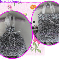 Bolsa de Tecido e Fuxico