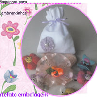 sacola e saquinho de tecido para biju Infantil