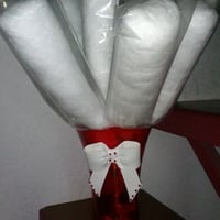 Vaso com algodao