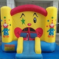 Castelo Pula Pula Palhaço com Escorregador. Brinquedo Inflável.