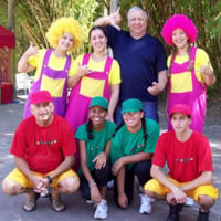 Equipe Brinkaderê na festa de Páscoa/2009 da APCEF 